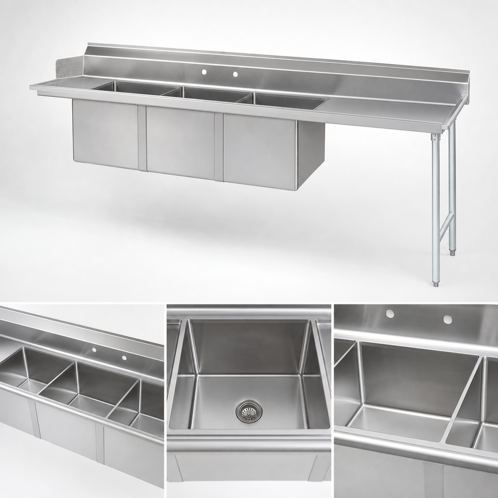Three-Compartment Sink