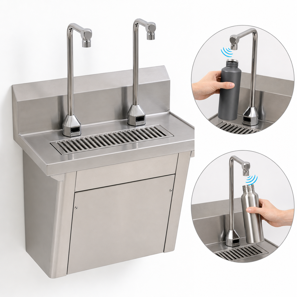 Double Electronic-Eye Faucets