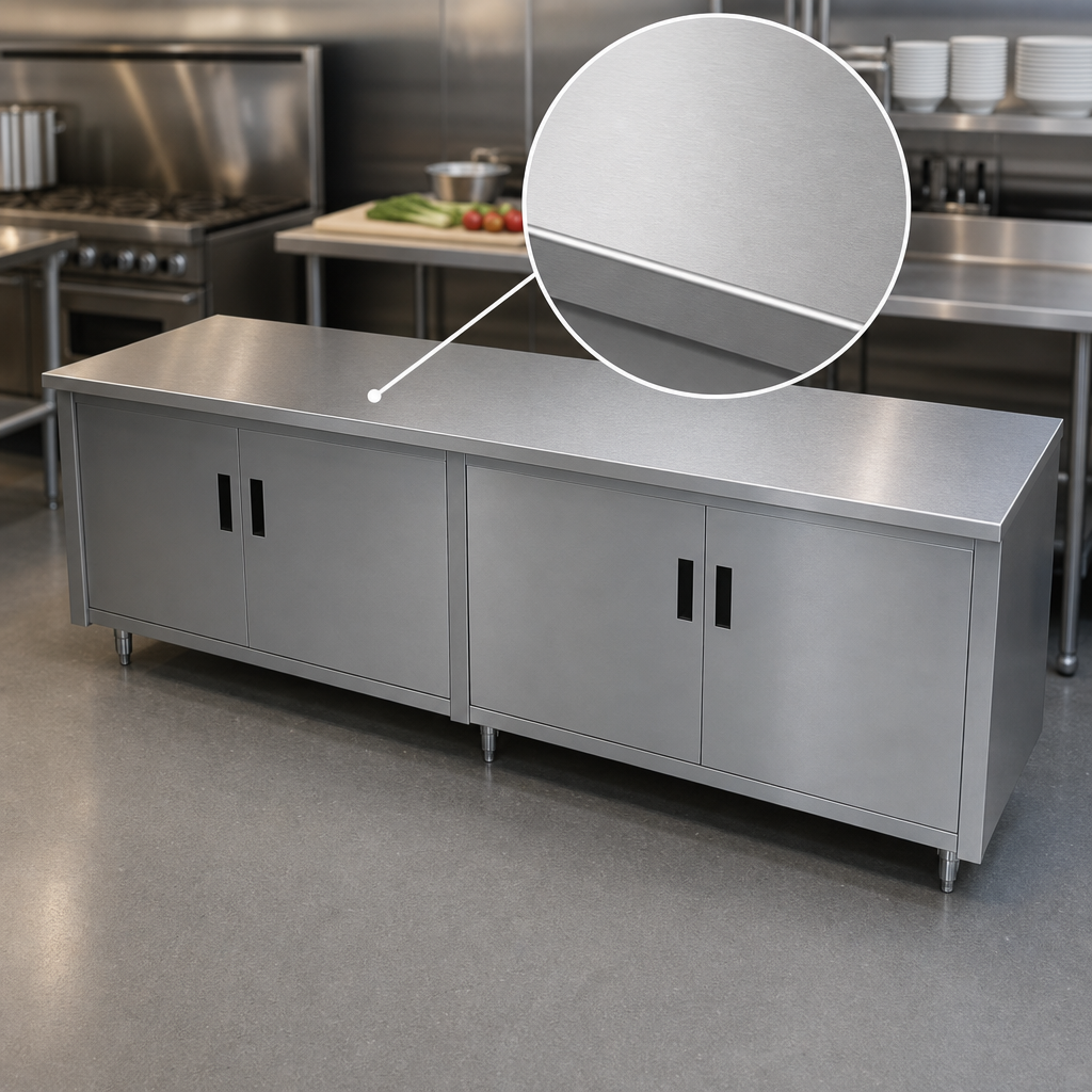 16-Gauge 304 Stainless Steel Top