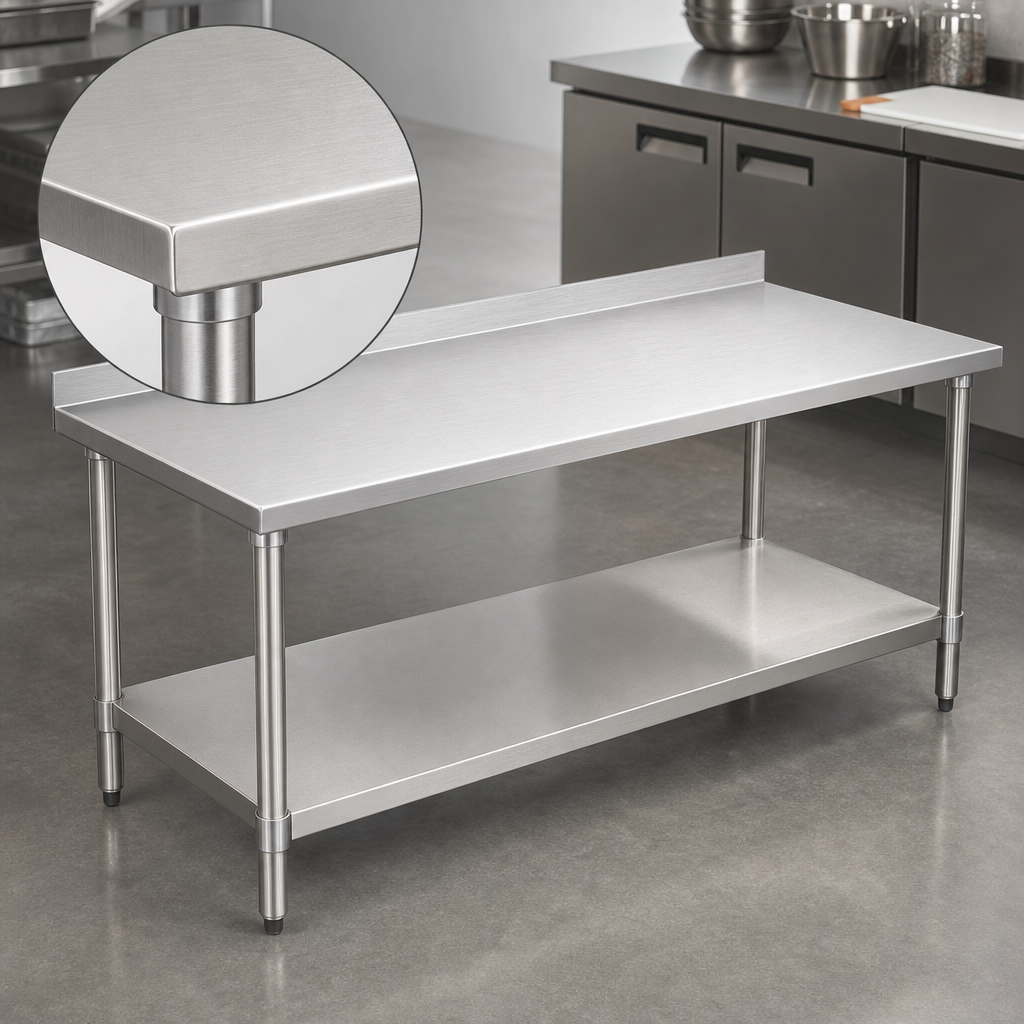 14-Gauge Stainless Steel Top