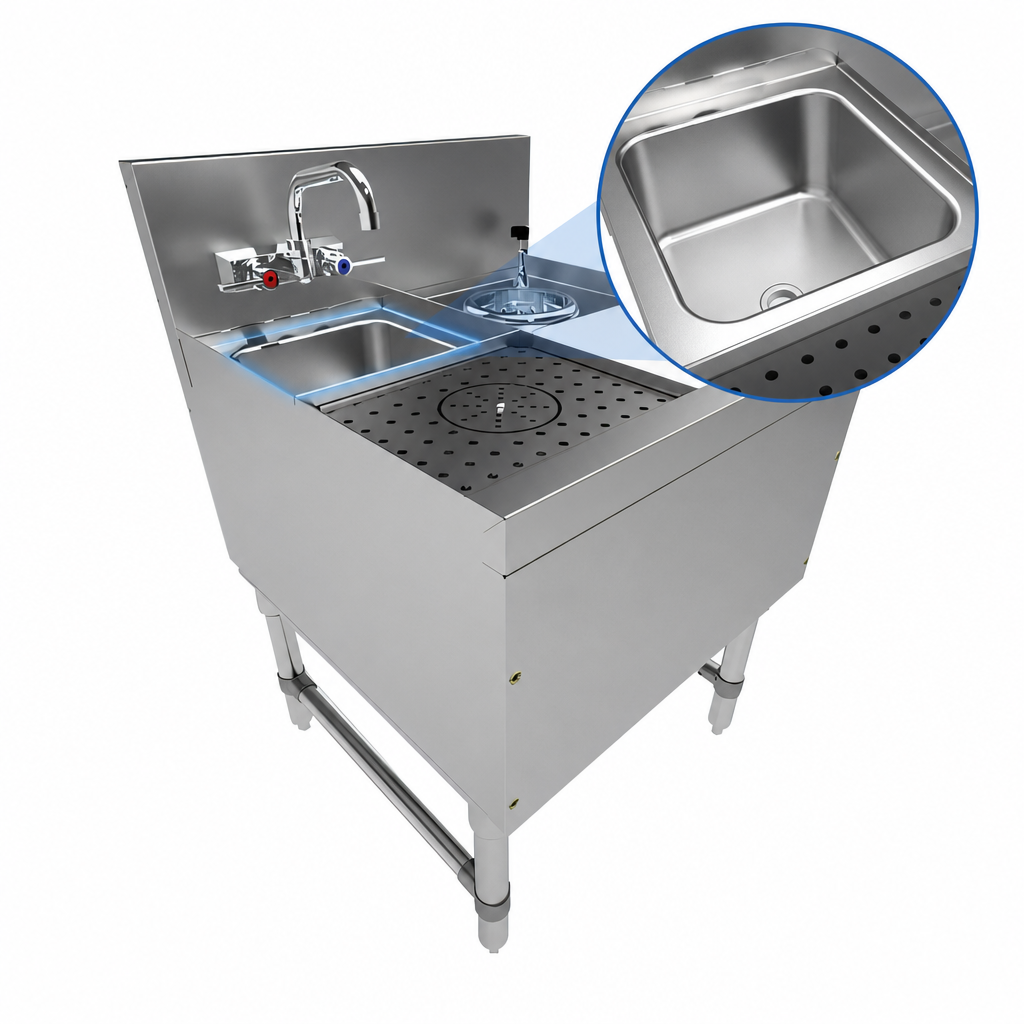 Integrated Sink Bowl