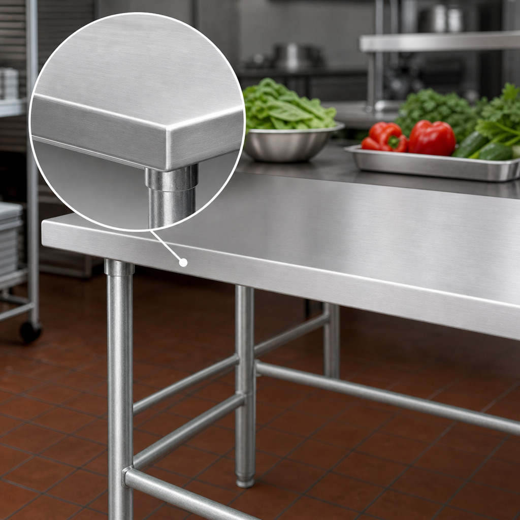 14-Gauge Stainless Steel Top