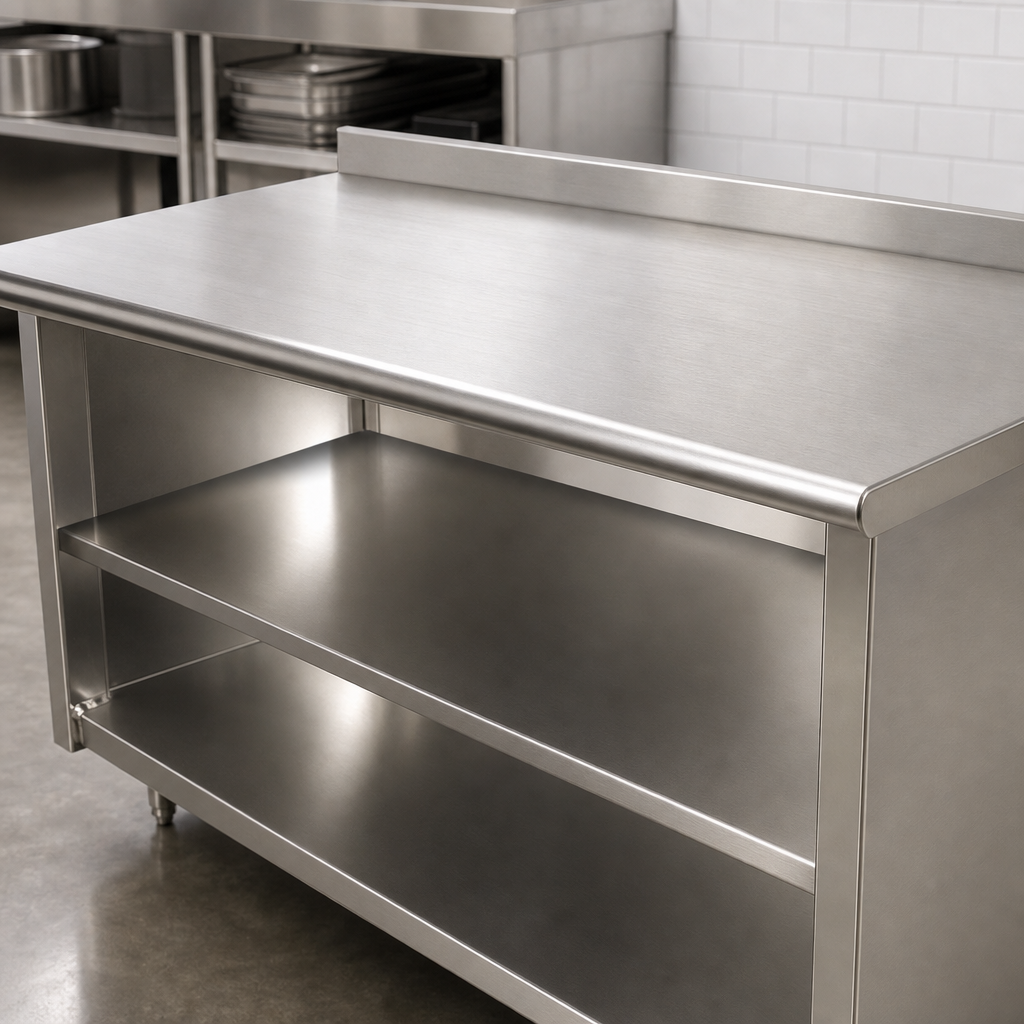 16-Gauge 304 Stainless Steel Top