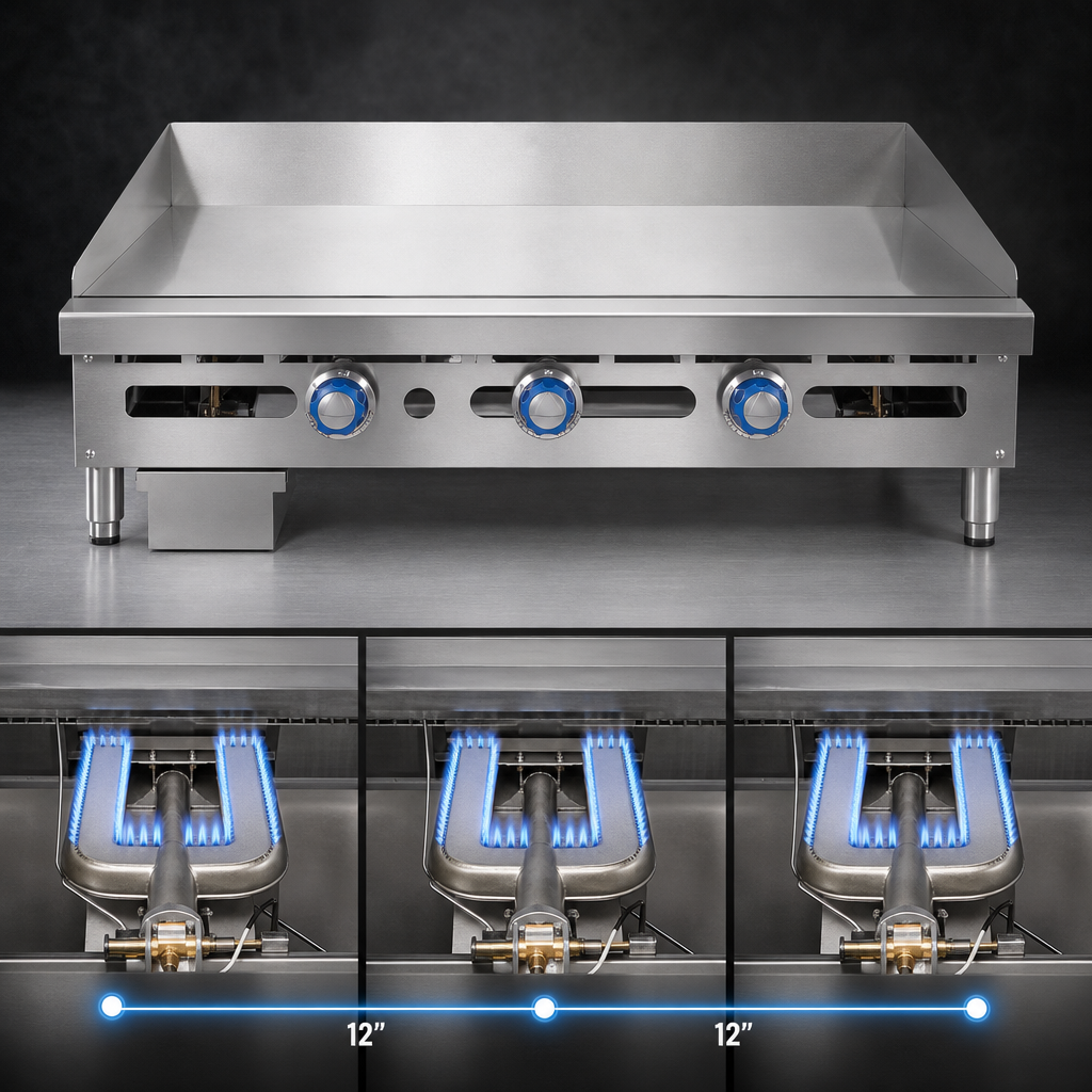 High-Output 3-Burner Design