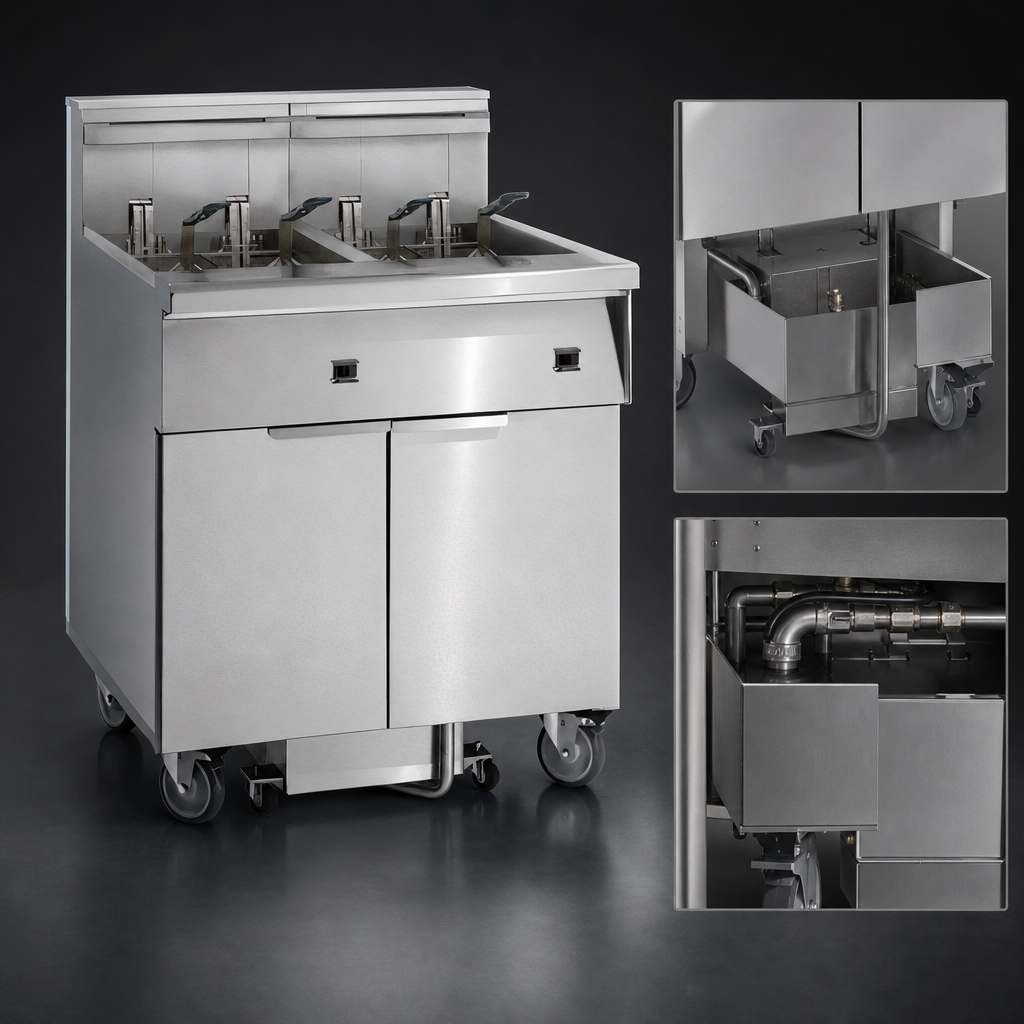 Under-Fryer Space Saver Filter System