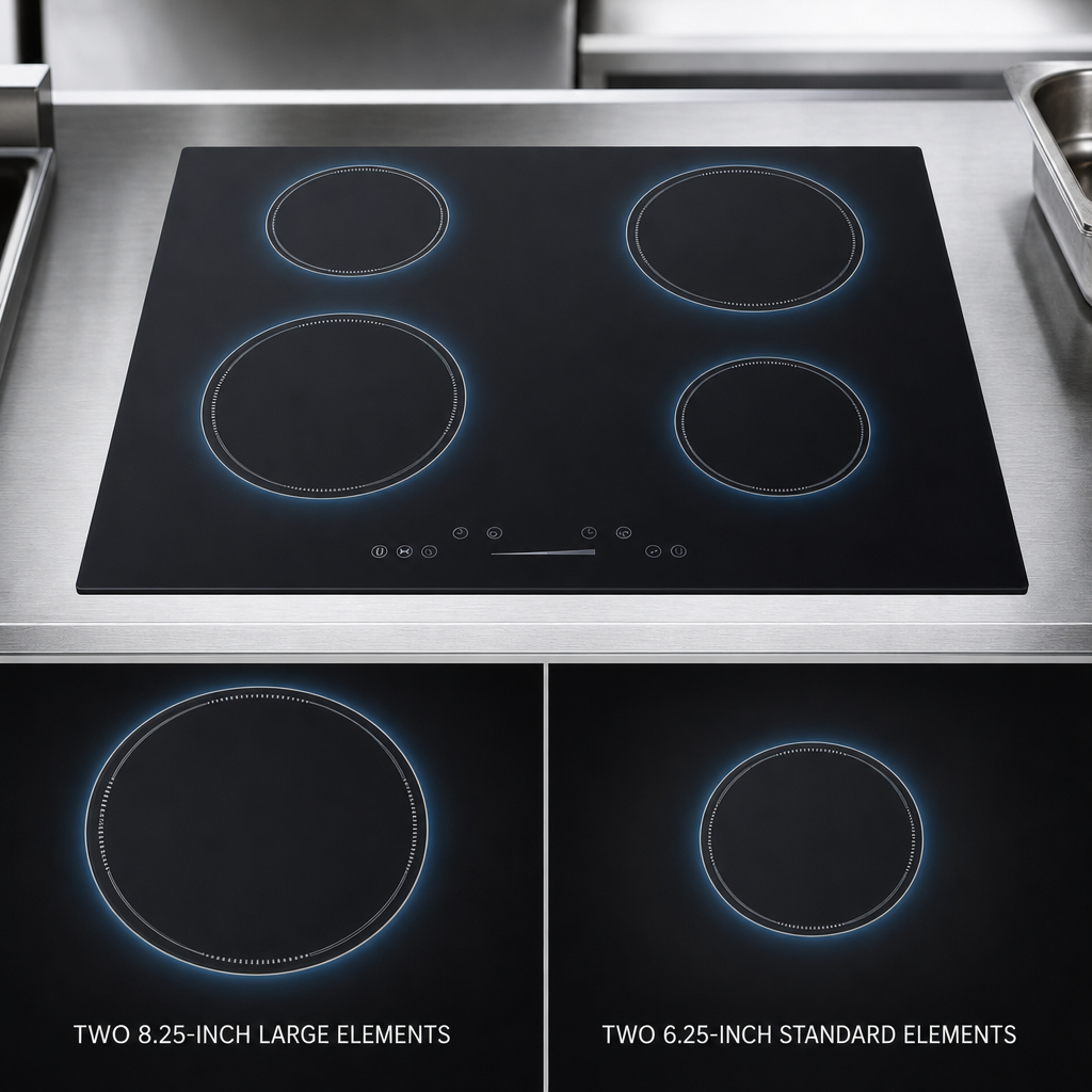 Four Cooking Zones