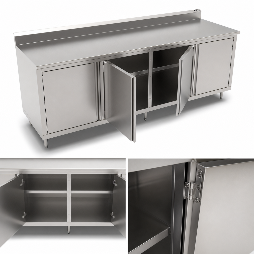 Enclosed Cabinet Base with Hinged Doors