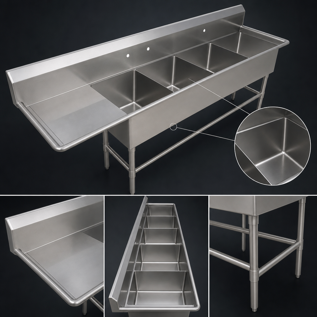 Four Compartment Sink