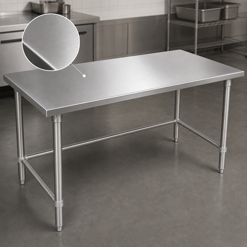 14-Gauge Stainless Steel Top