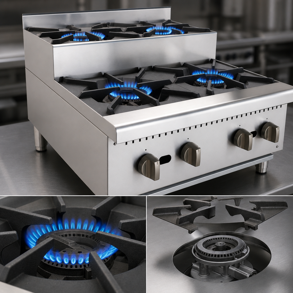 Four Cast Iron Burners