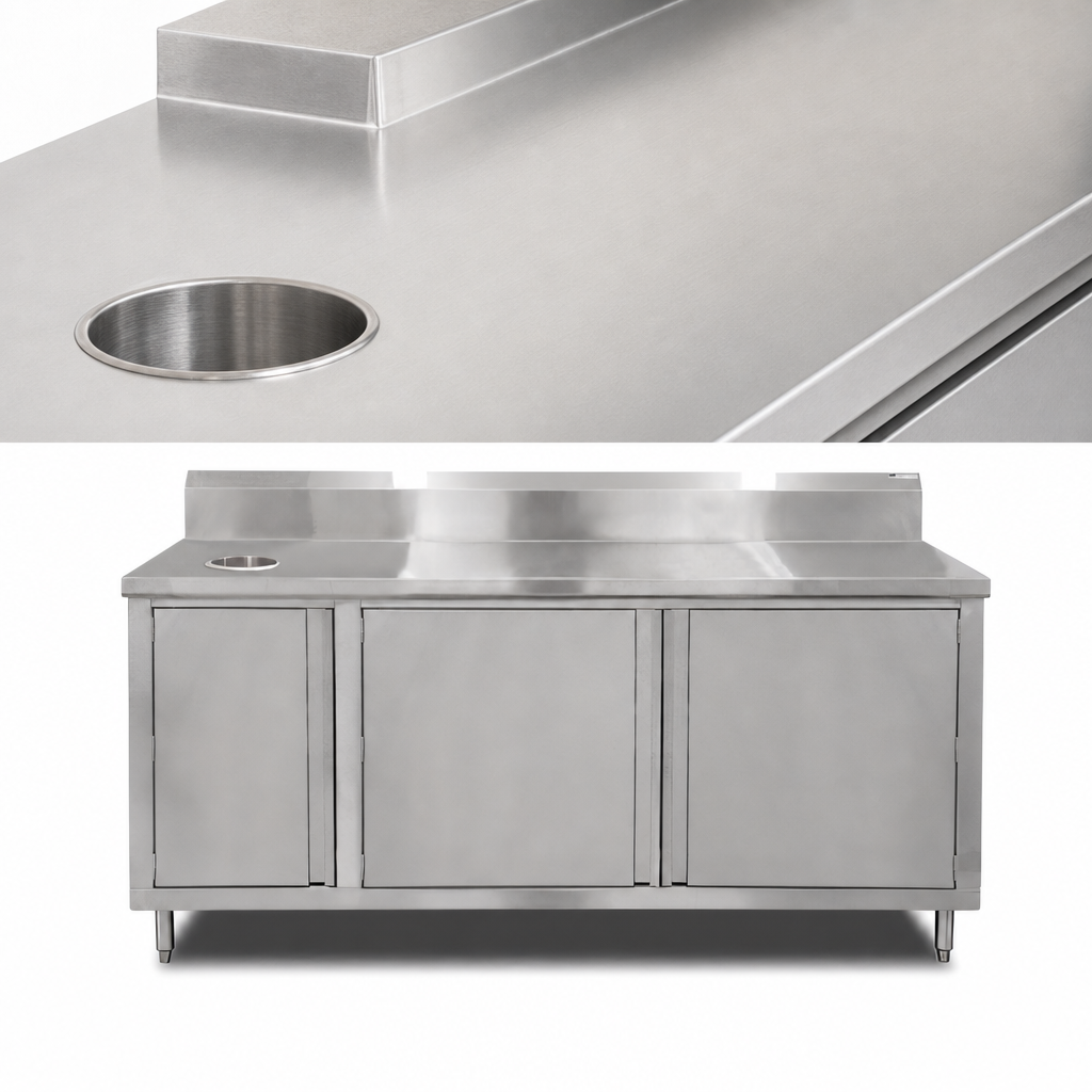 14-Gauge Type 300 Stainless Steel Top
