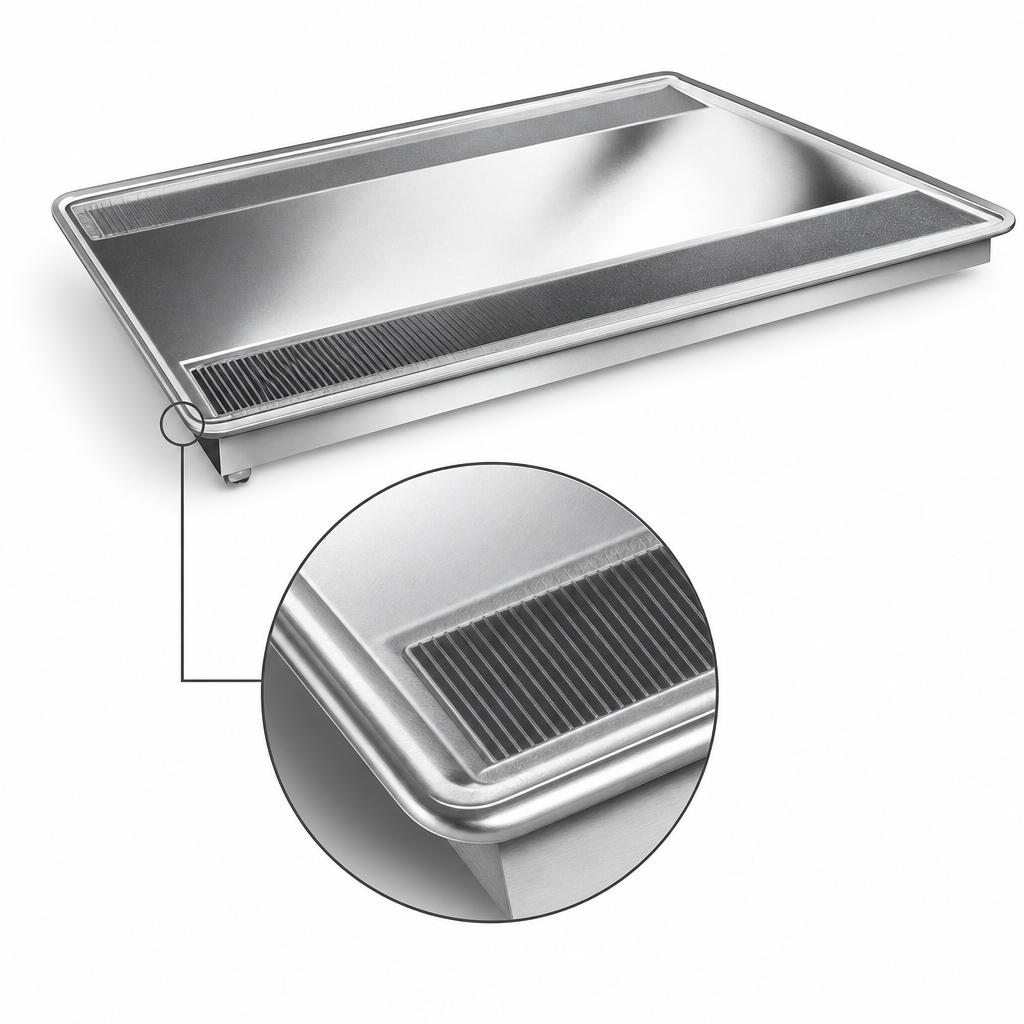 18-Gauge 304 Stainless Steel Top