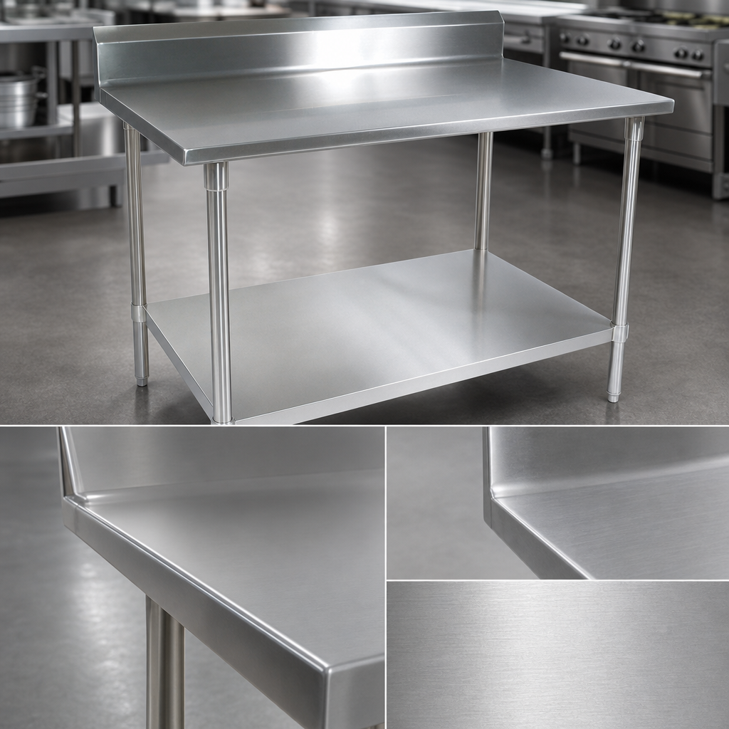14-Gauge Type 300 Stainless Steel Top