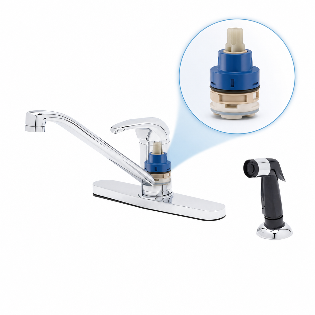 Ceramic Cartridge with Temperature Limit Stop