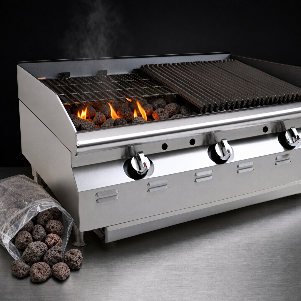 Lava Rock Heating