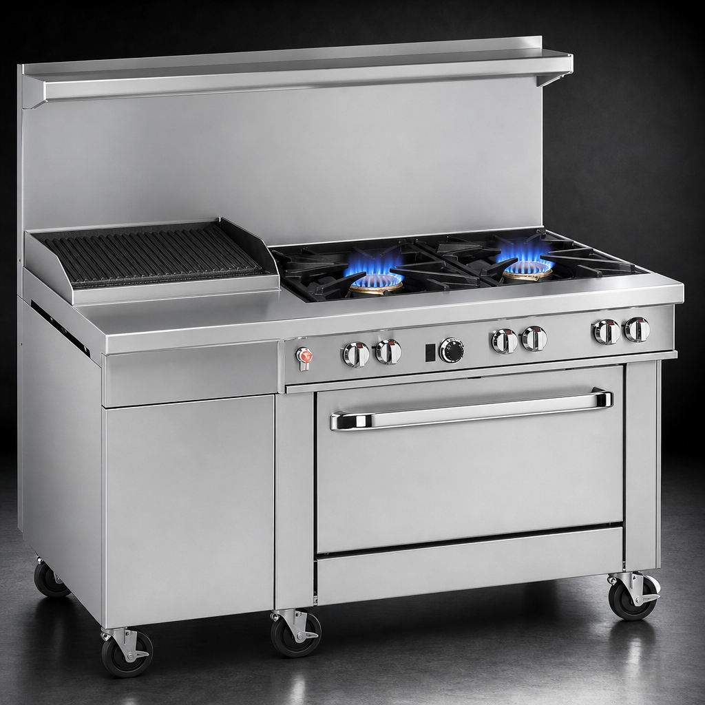 Two Non-Clog Open Burners