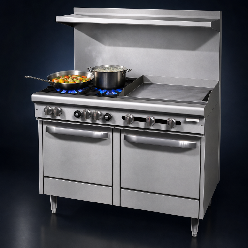 Two 28,000 BTU Open Burners