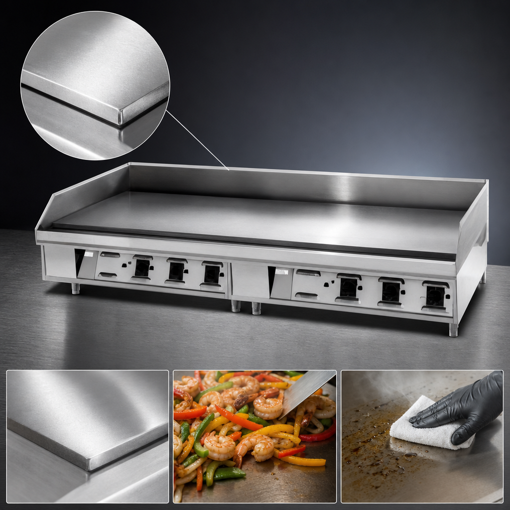 1-Inch Chrome Griddle Plate