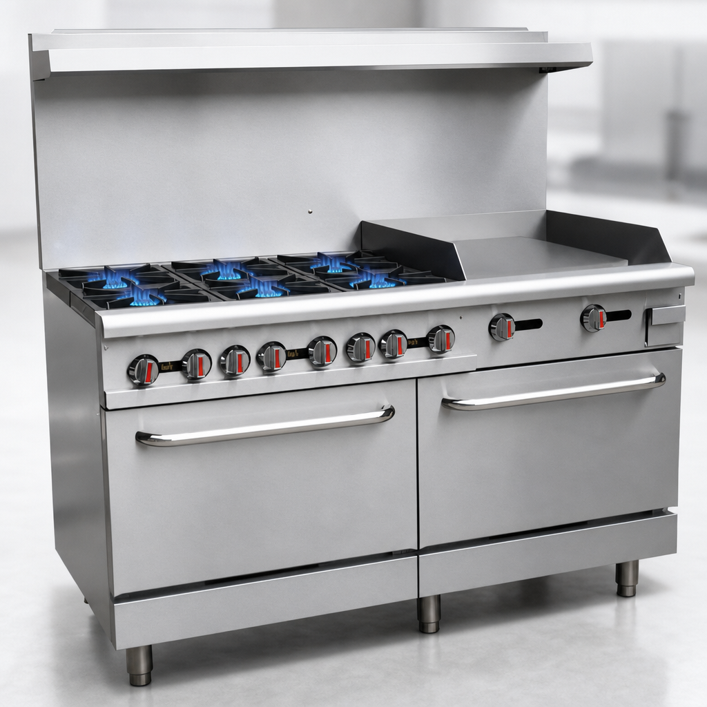 Six Open Burners