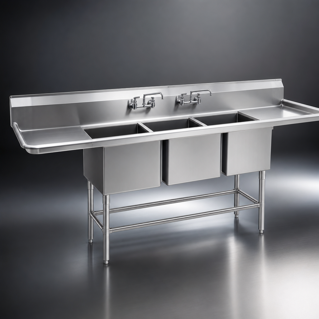 14-Gauge 300-Series Stainless Steel Construction