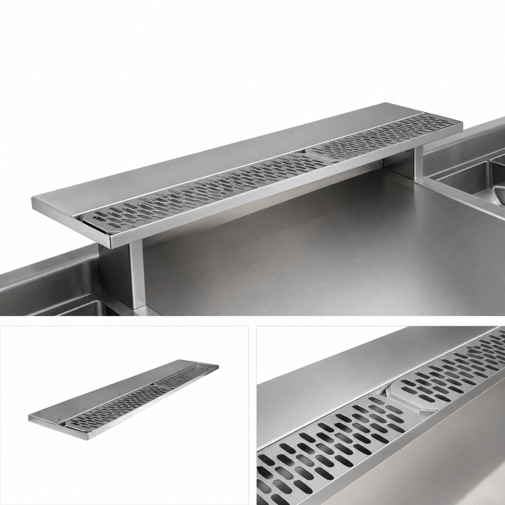 One-Piece Seamless Mounting Deck and Pan