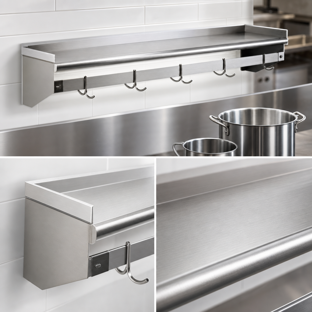 16 Gauge Type 430 Stainless Steel Shelf