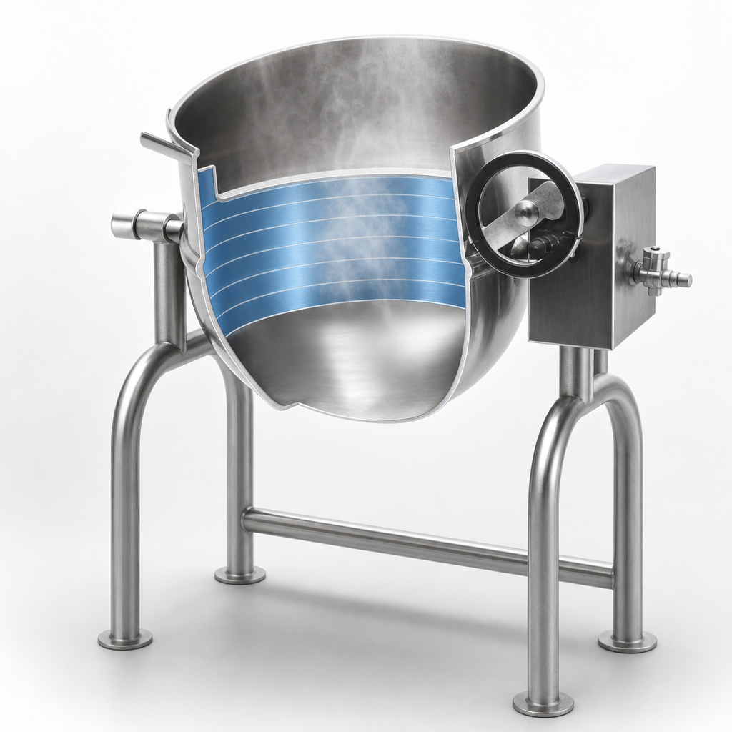 Direct Steam, 2/3 Jacketed Construction