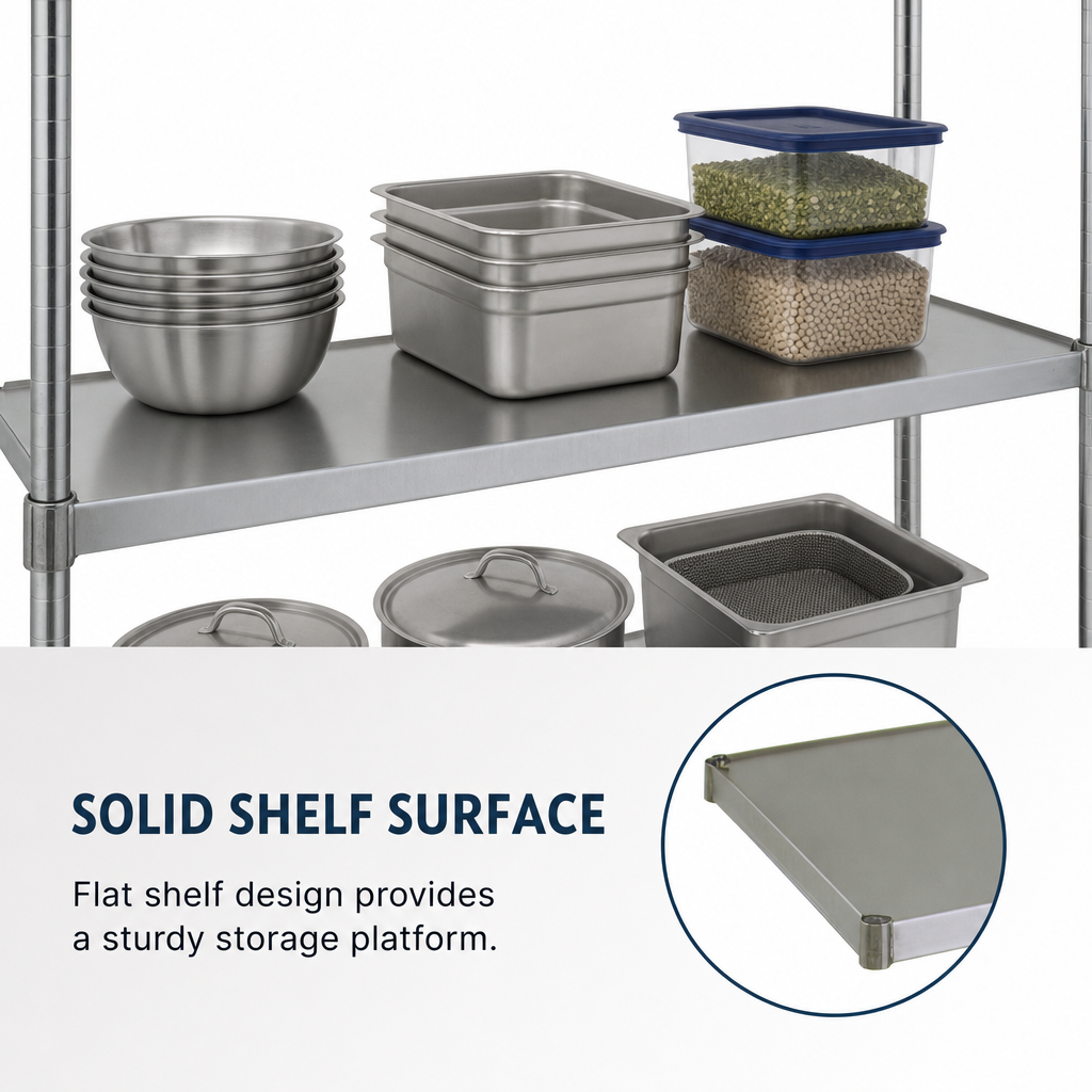 Solid Shelf Surface