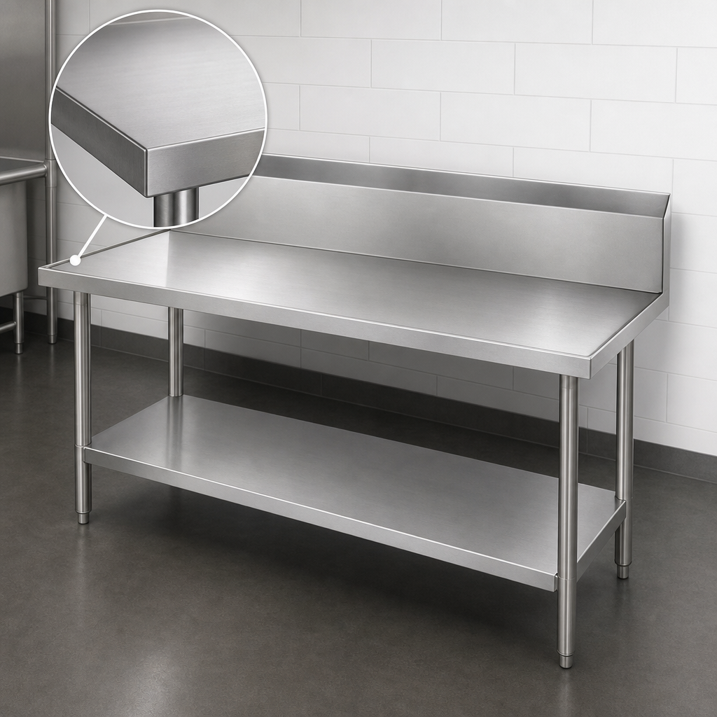 14-Gauge 304 Stainless Steel Top