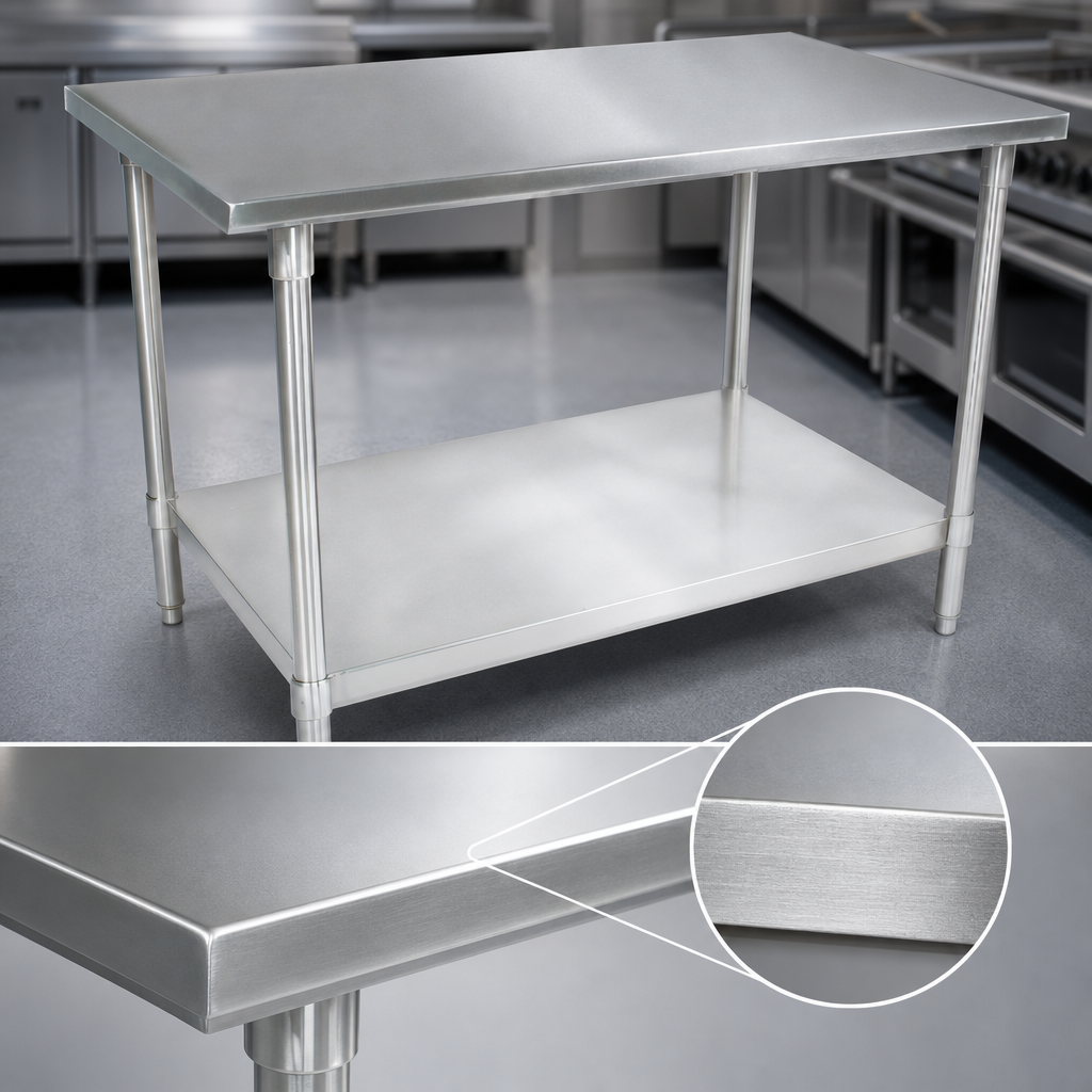 16-Gauge Stainless Steel Top