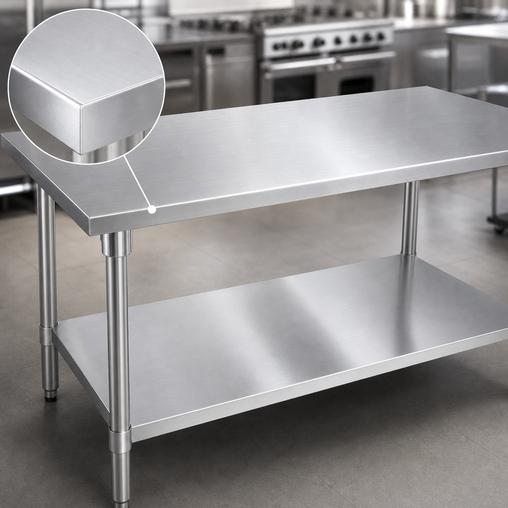 16-Gauge Stainless Steel Top