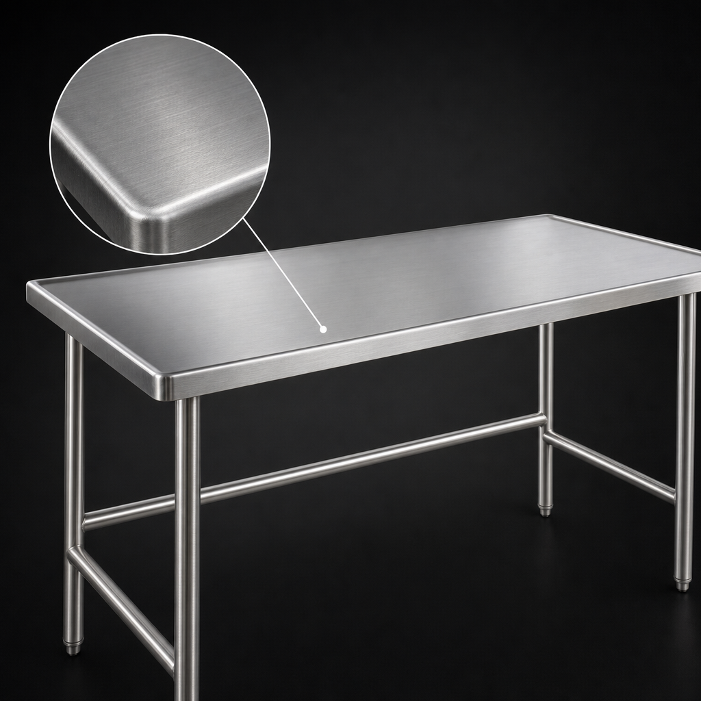 14 Gauge 304 Stainless Steel Top