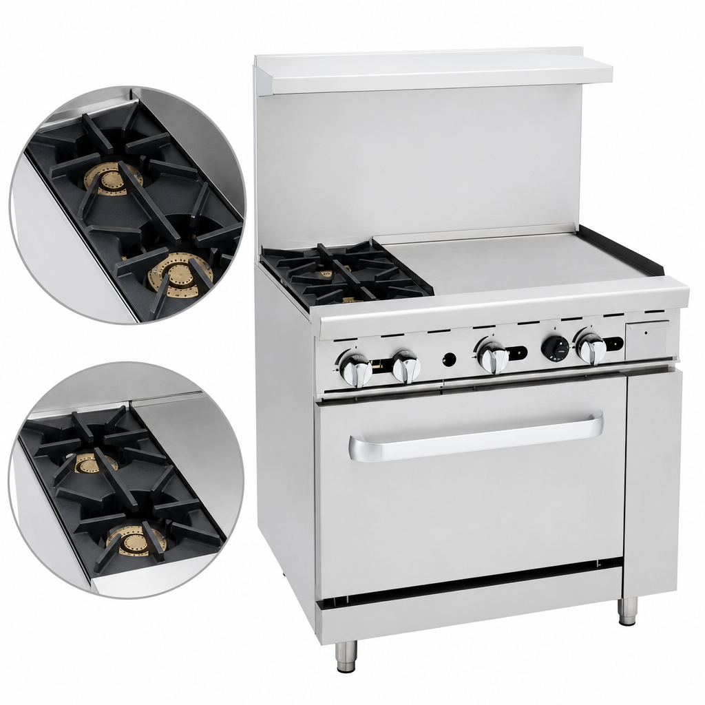 Two Open Burners