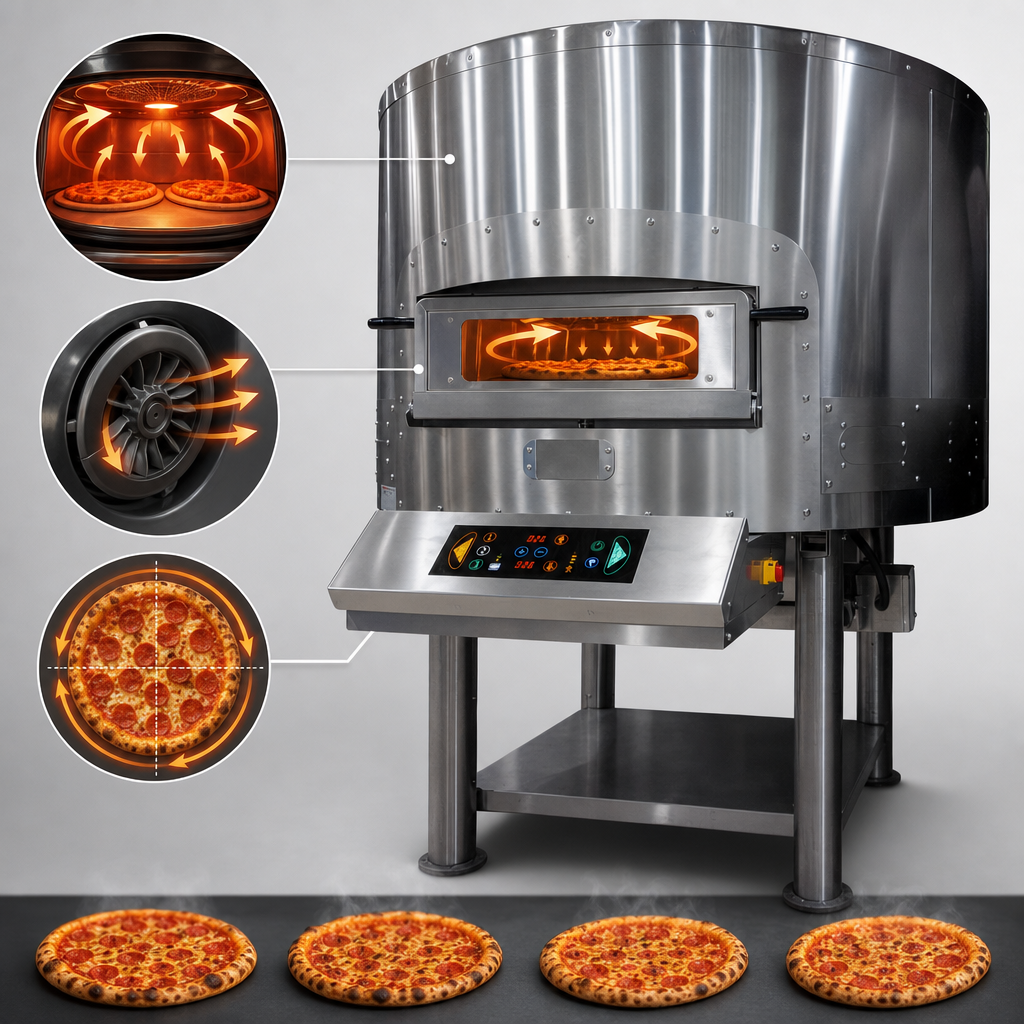 Rotary Programmable Electric Convection Cooking