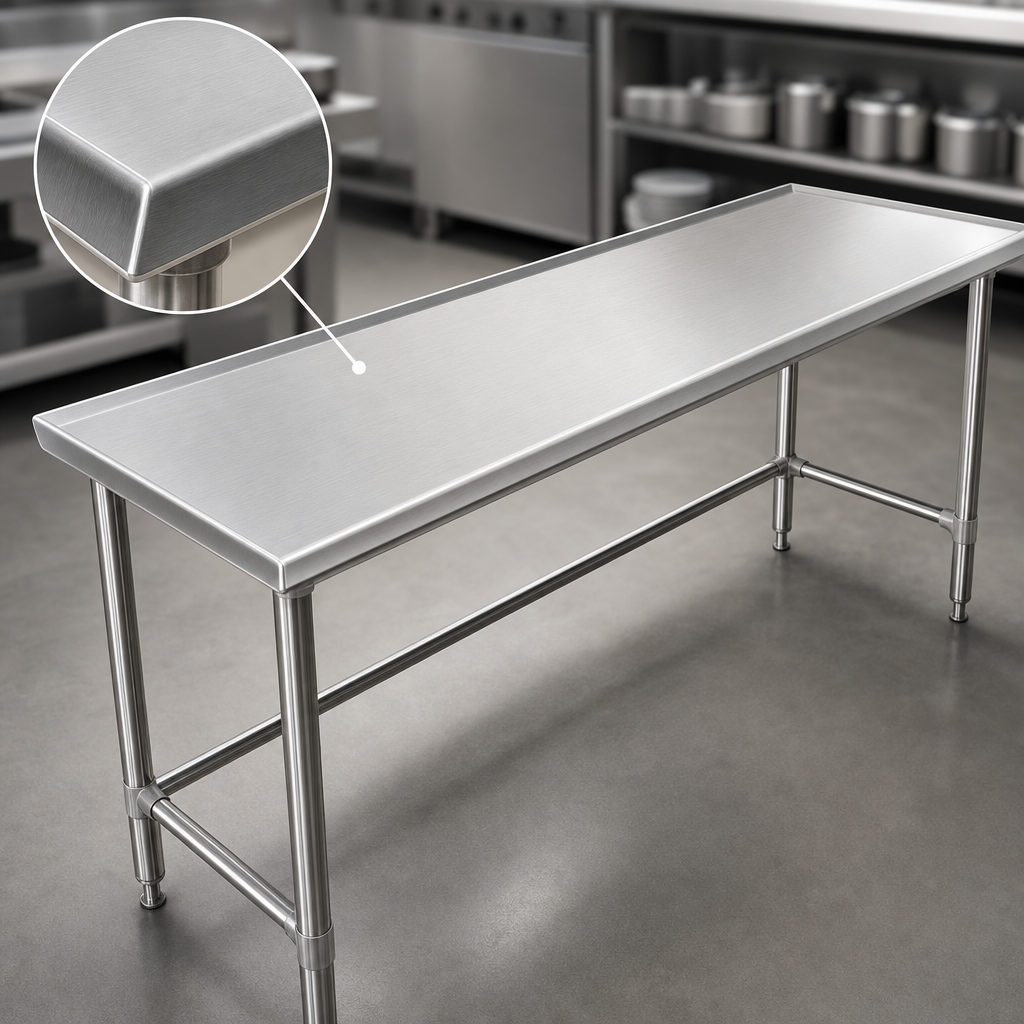 14-Gauge Stainless Steel Top