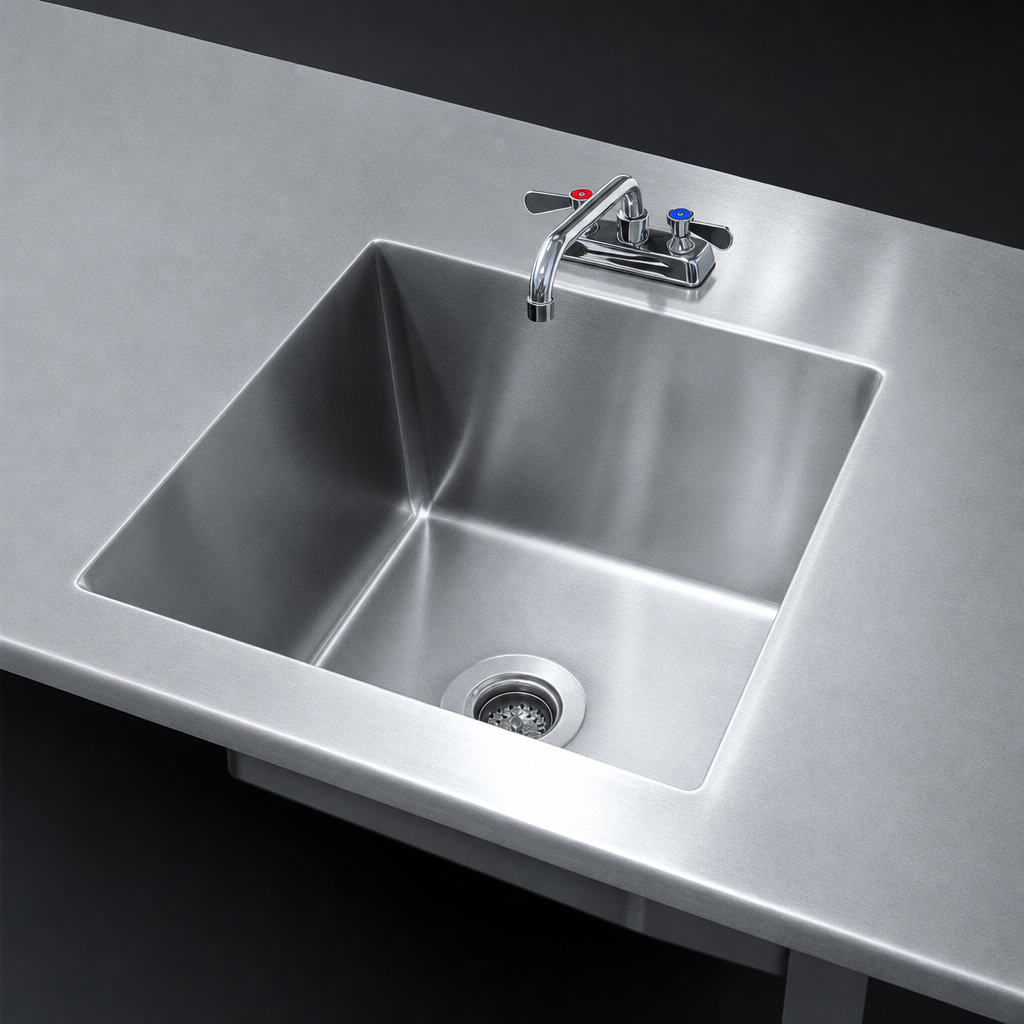 Welded Sink Into Table Top