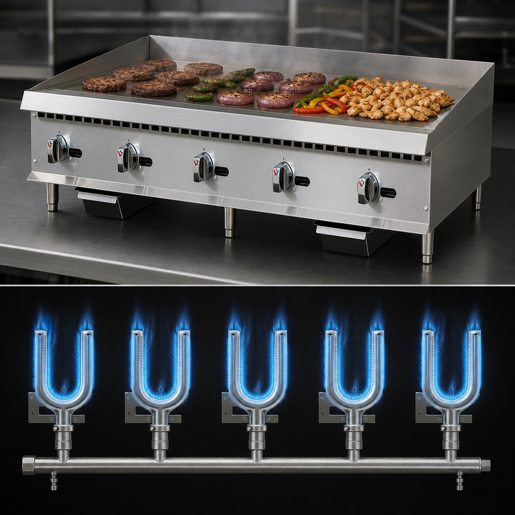 Five High-Output Burners