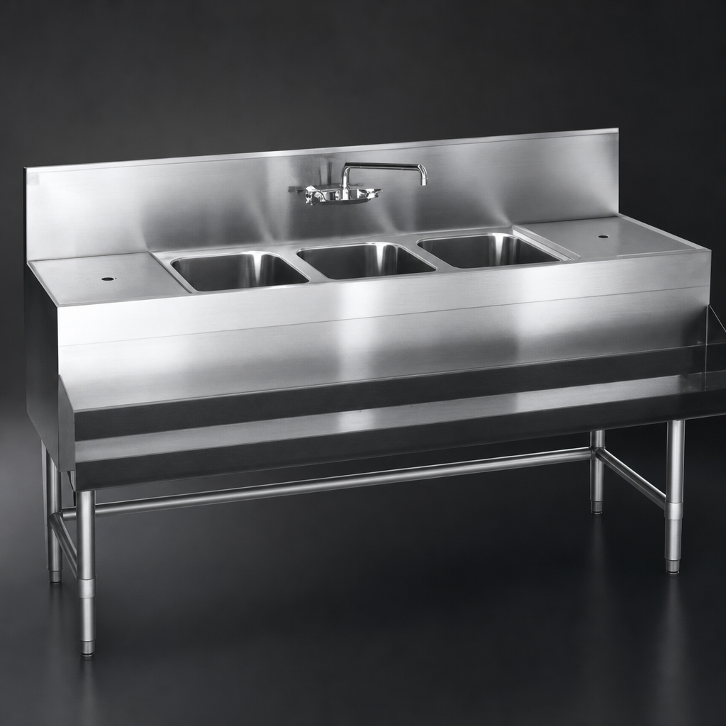 Three Compartment Sink