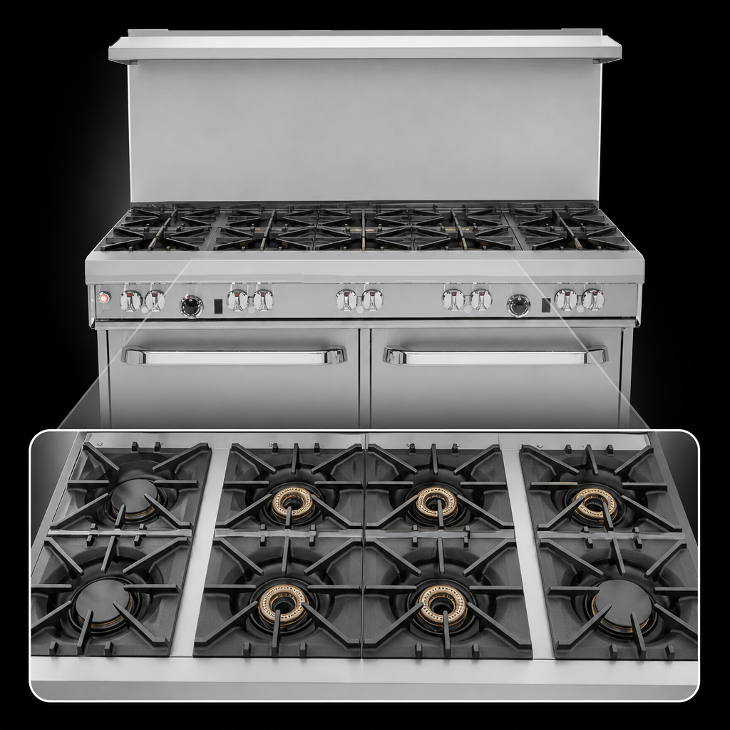 8-Burner Cooking Top