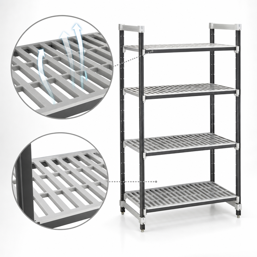Vented Reinforced Shelf Plates