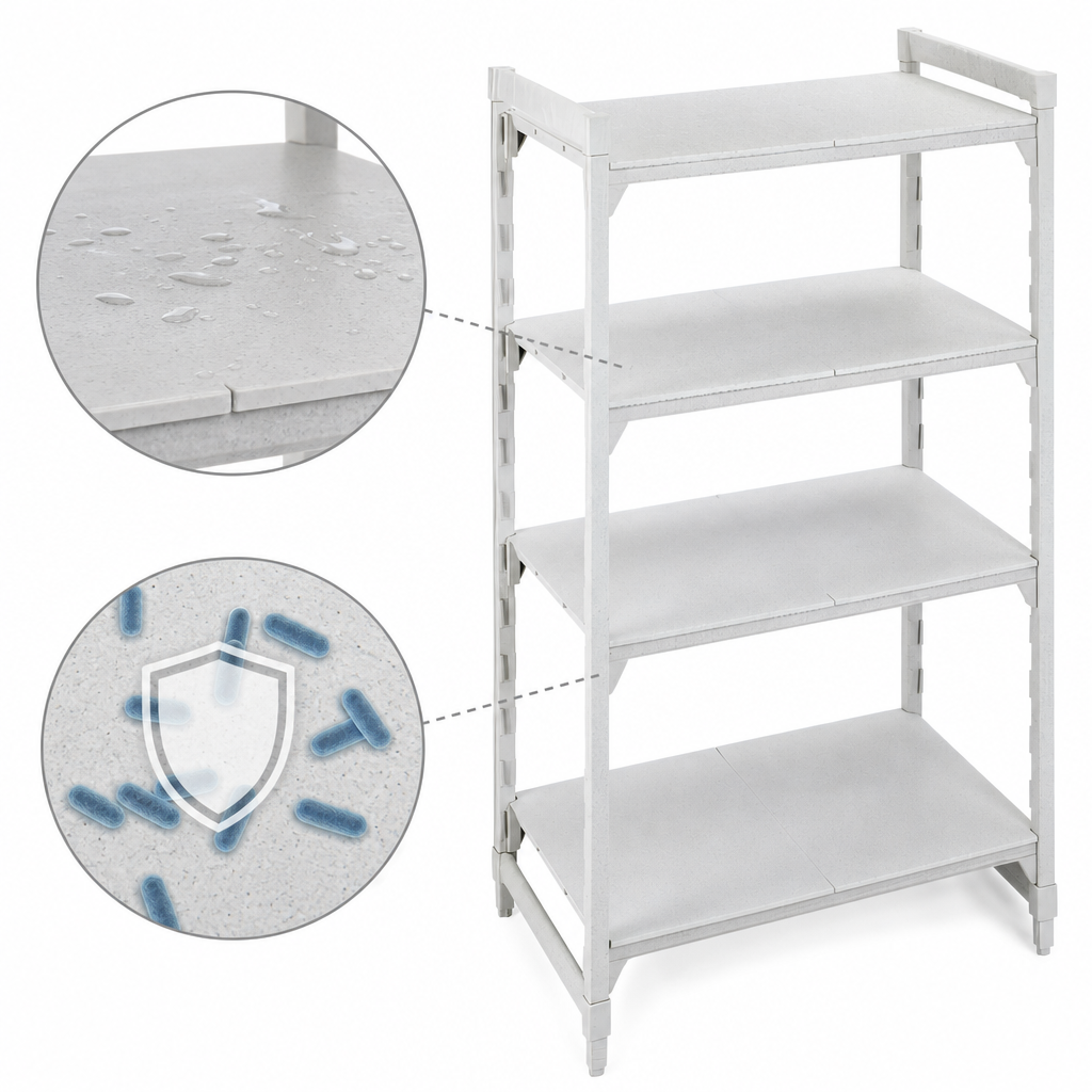 Solid Polypropylene Shelf Plates With Camguard