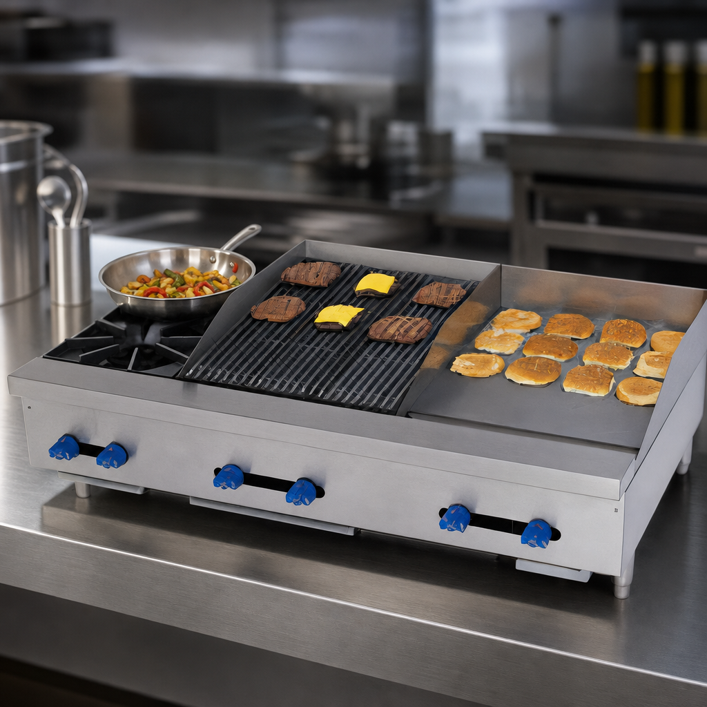 Multi-Surface Cooking Layout