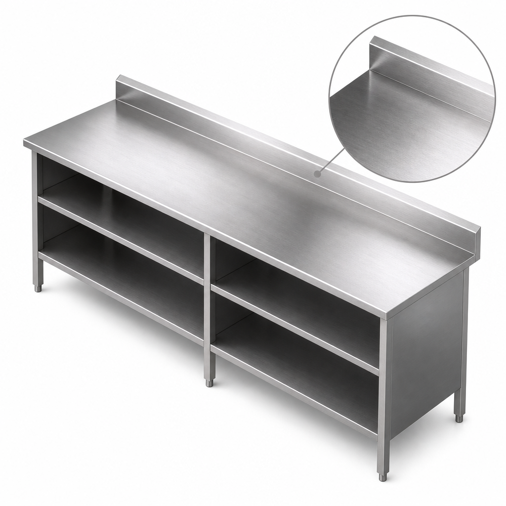16-Gauge Stainless Steel Top