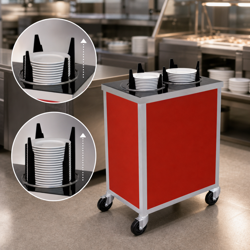 Self-Elevating Dispensing Tubes