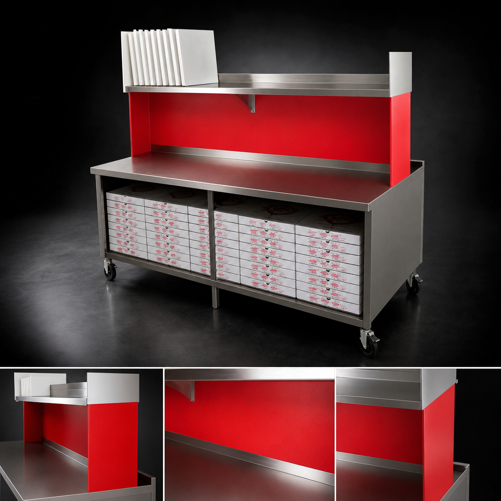 Red Plastic Laminated Divider Panel