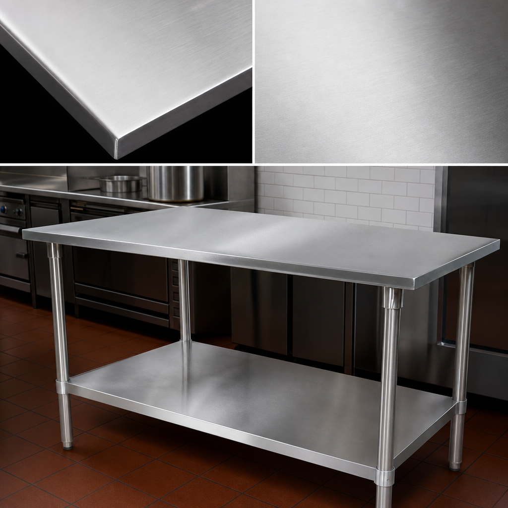 14-Gauge Stainless Steel Top