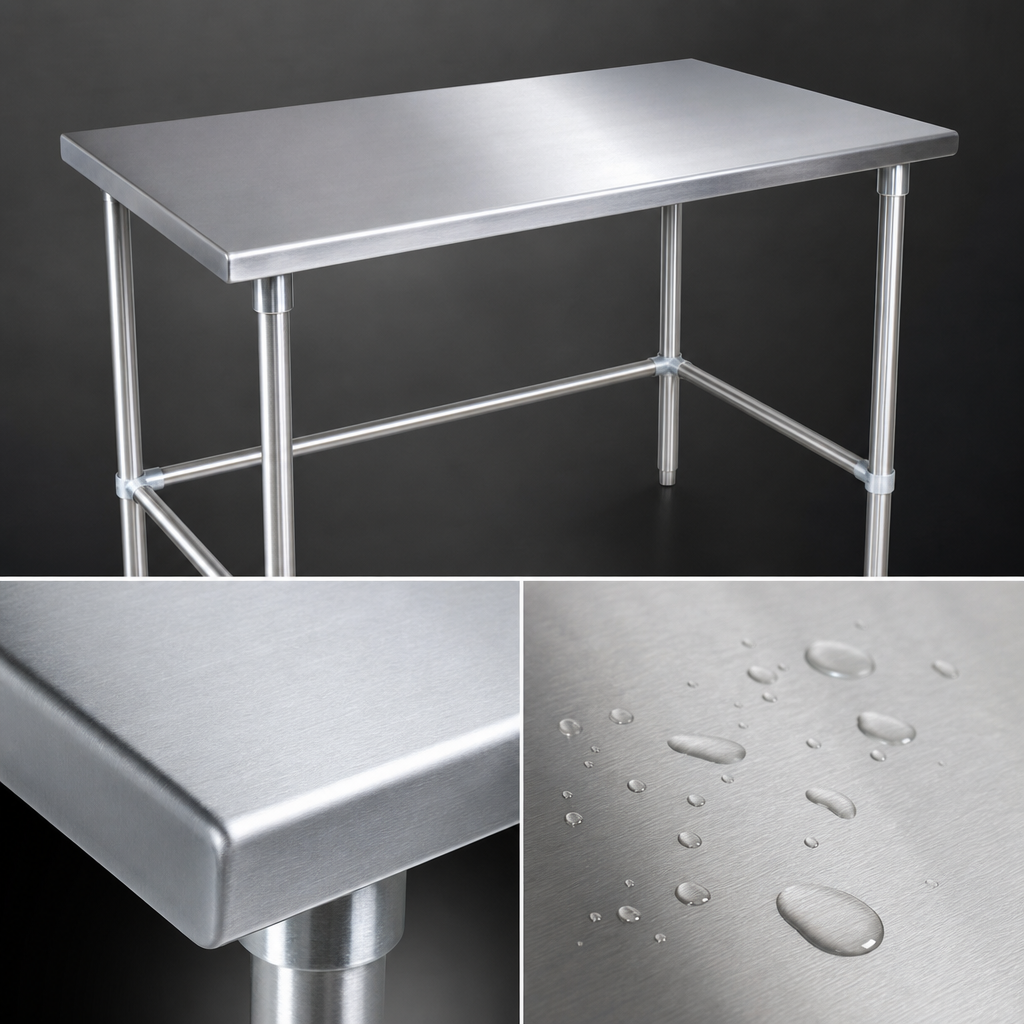 16-Gauge 300-Series Stainless Steel Top