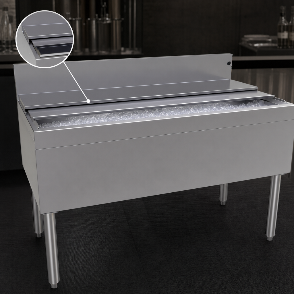 Sliding Stainless Steel Bin Cover