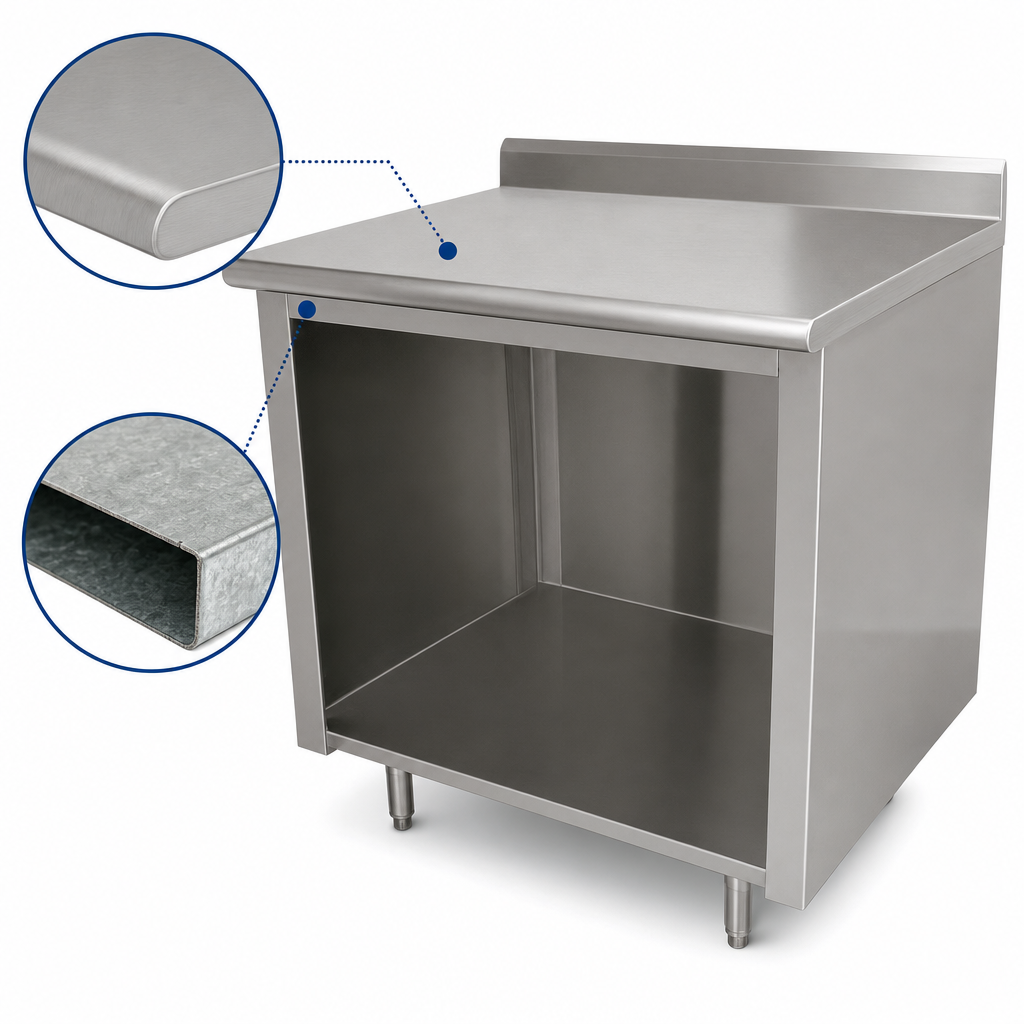 14-Gauge 304 Stainless Steel Top