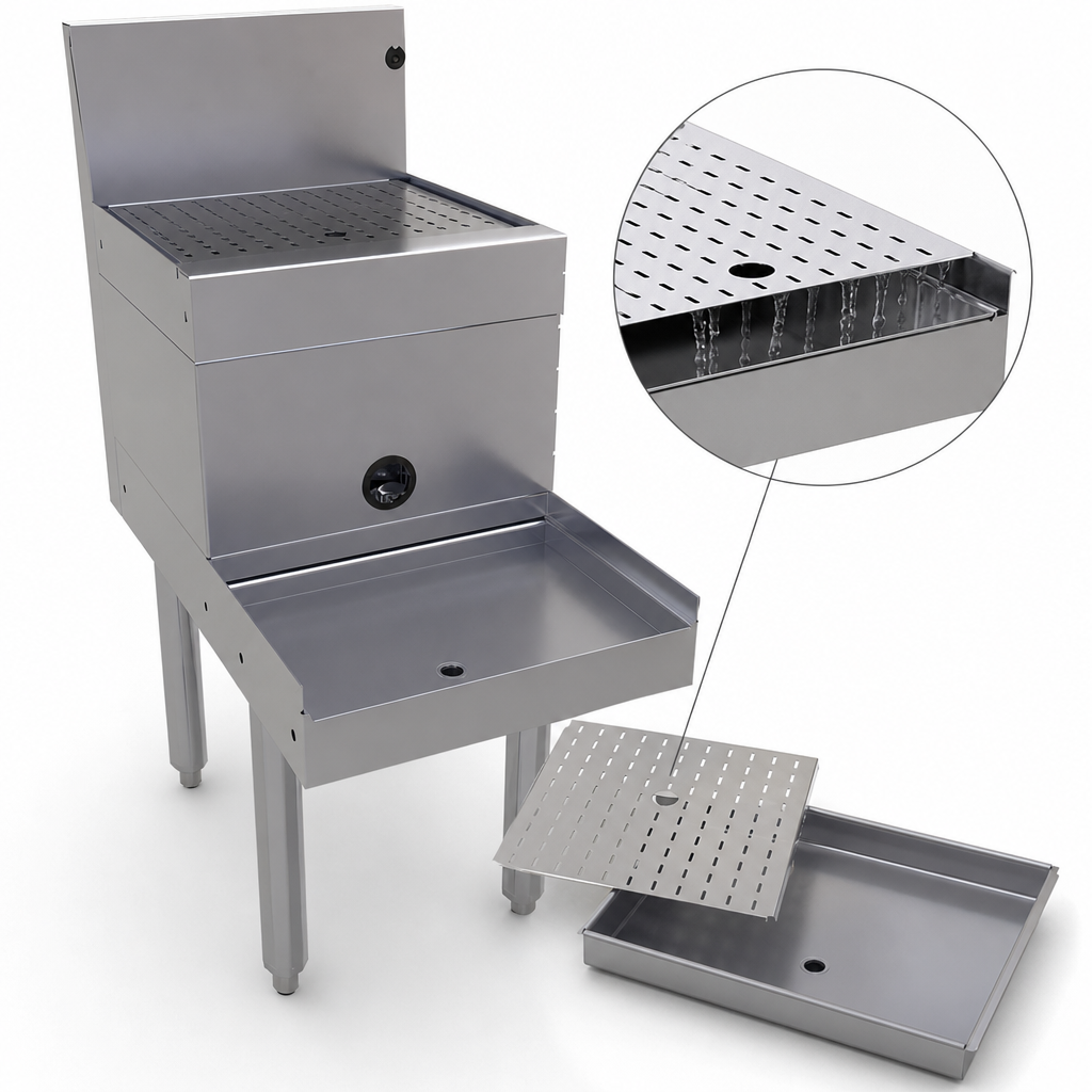 Drain Pan With Removable Perforated Insert